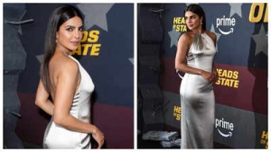 Priyanka Chopra stuns in silver and satin for NYC premiere of 'Heads Of State'; reveals daughter Malti Mari helped her get ready - PICS INSIDE