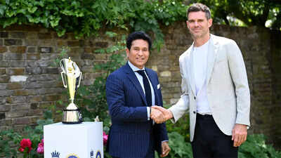 Sachin Tendulkar and James Anderson, namesakes of the new trophy.