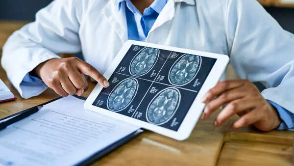 Abstract image of a human brain